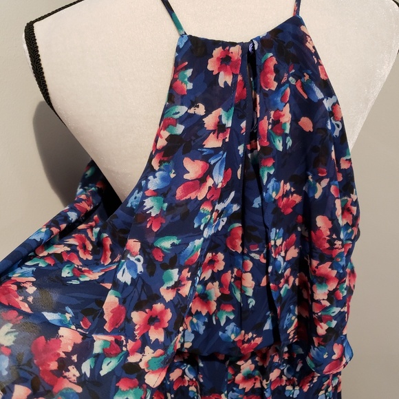 NWOT Charles Henry | Blue | Floral Print | - Picture 3 of 6
